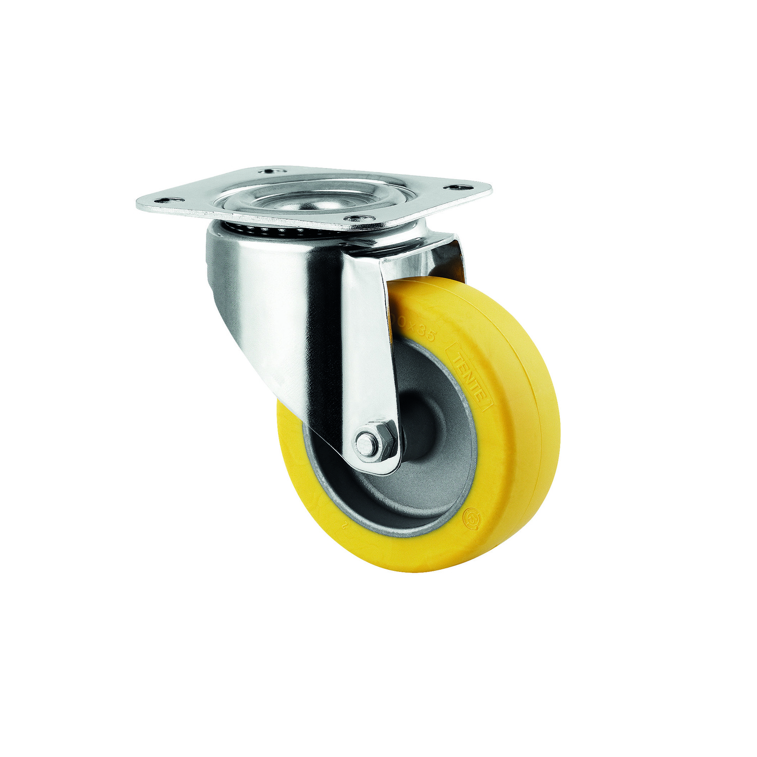 Tente Gummirad gelb 4-Loch - Original