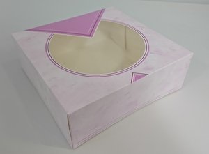 Tortenkart.23x23x8 m.F.pink - 17399