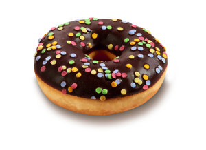 Wo Donut dkl Glasur m.Konfetti - 408084