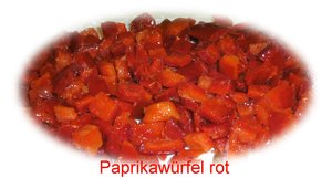 TK-Paprikawürfel rot 1x10 kg - 52336