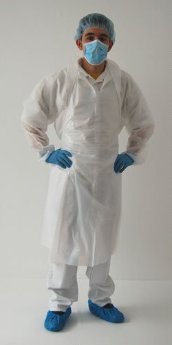 Einwegschürze m.Latz PE - 830329