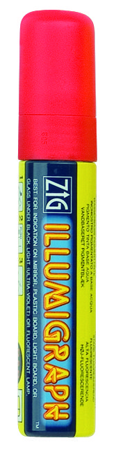 Leuchtkreidemark.rot 10x15mm - 844130