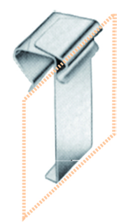 Edelstahl-Korbhalter 20-25mm - 844148