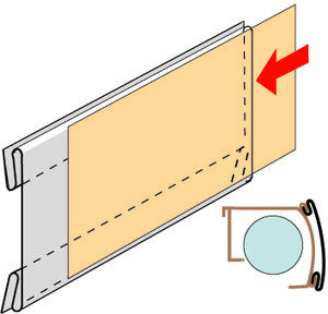 Schilderhalter V.8/52x148 55mm - 844152