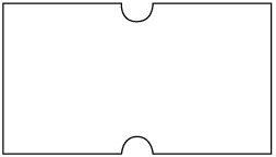 Etiketten 21x12mm,weiß,neutral - 844159