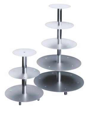 Tortenst. 5tlg. 70cm silber - 881511