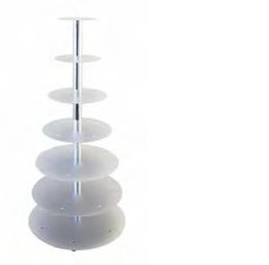 Tortenst. 7tlg. 102cm silber - 881512