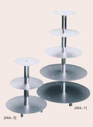 Tortenst. 4tlg. 54cm silber - 881513