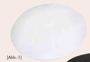 Tortenplatte KS Ø30/2,5cm weiß - 881523