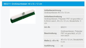 Haug Besen 40cm weich rot - 883211