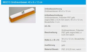 Haug Besen 40cm weich gelb - 883213