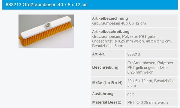 Haug Besen 40cm weich gelb - 883213