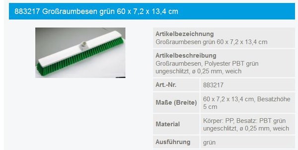 Haug Besen 60cm weich grün - 883217