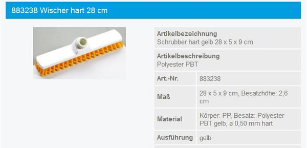 Haug Schrubber 28cm,glb.Borste - 883238