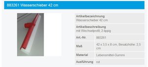 Haug Wasserschieber 42cm,rot - 883261