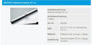 Haug Wasserschieber Zell. 62cm - 883269