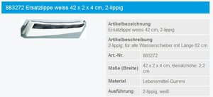 Haug Ersatzgummilip. 42cm weiß - 883272