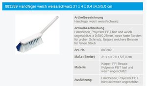 Handfeger 32cm KS Duo Borst - 883289