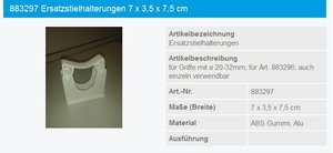 Haug Ersatzstielhalterung Alu - 883297