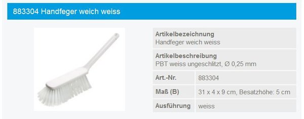 Haug Handfeger 31cm weich tran - 883304