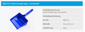 Haug Kehrschaufel blau - 883315