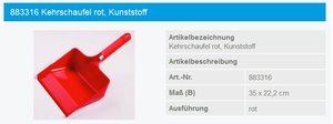 Haug Kehrschaufel rot - 883316