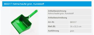 Haug Kehrschaufel grün - 883317