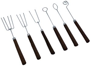 Pralinentunkgabel rund - 883486