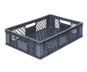 Transportkorb grau 60x40x15cm - 884771