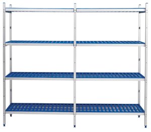 Grundregal Alu+KS 173x101x60cm - 886601