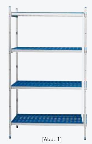 Grundregal Alu+KS 173x101x42cm - 886603