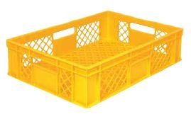 Transportkorb gelb 60x40x15cm - 891290