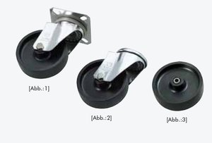 LAG Kunststoffrad schw.1-Loch - 893842