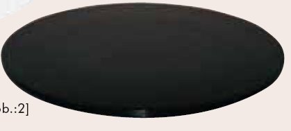 Tortenplatte KS Ø24x3cm schw. - 894761