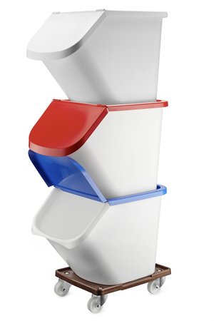 Kippdeckel f.Stapelbehält.weiß - 896790