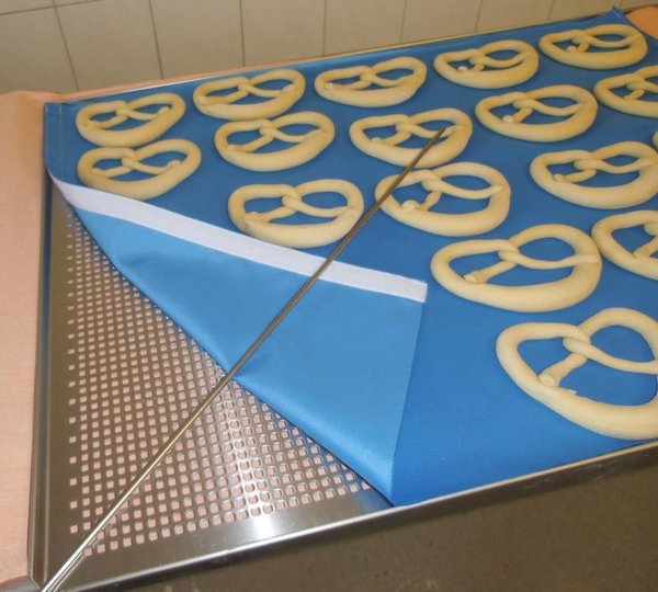 Tuch blau 78x58cm Klett 1-fach - 90266