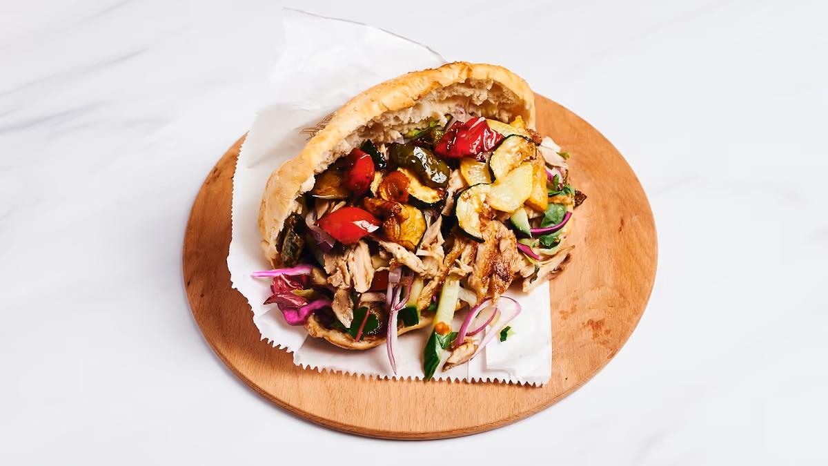 Chicken Gemüse Kebab  (Zum Hier Essen)