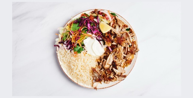 Chicken Kebab Teller (Zum Hier Essen)